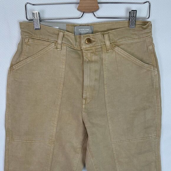 Everlane The Utility Cheeky High Rise Straight Leg Cotton Jean Desert Clay 30 - Picture 4 of 9